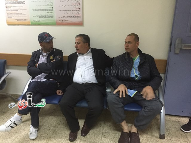 الرئيس عادل بدير ونوابه  في مُعايدة مرضية للسيد نكسون فريج والعديد من مرضى كفرقاسم في مستشفى هشارون